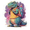 Enrollment Dinosaur Schoolchild Trex