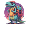 Enrollment Dinosaur Schoolchild Trex