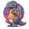 Enrollment Dinosaur Schoolchild Trex