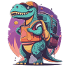 Enrollment Dinosaur Schoolchild Trex