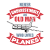 Flugzeugliebhaber Großvater