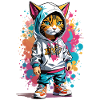 Graffiti Katze
