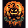 possessed pumpkin during halloween