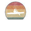 Retro Kayak Sunset Paddle
