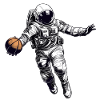 Astronaute de basketball