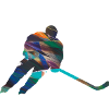 Eiskockey, Hockey, Graffi, bunt