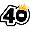 40 with crown