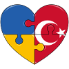 Ukraine Turkey Flag Puzzle
