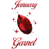 Birthstone January Garnet