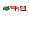 Sushi Axolotls kawaii Sushi Axolotl