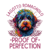 Farbenfroher Lagotto Romagnolo