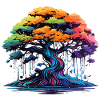 Bunter Bonsai Baum