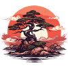 Bonsai Tree Sunset