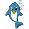 Dolphin Baby Sucifier