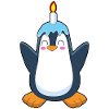 Bougie d’anniversaire Pingouin
