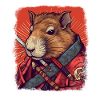 Capybara Samurai Wasserschwein