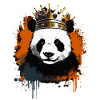 Panda avec couronne