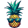 Cooler Ananas-Hingucker: Südfrucht mit Stil