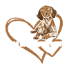 German Shorthaired Pointer Heart