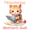 "Meowsterious Adventures Await" Cute Cat
