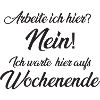 Warte auf das Wochenende