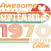 September 1970 - Birthday 1970 September