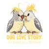 Saint-Valentin Tourterelles Motif Oiseau Romantique