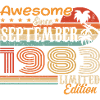 September 1983 - Birthday 1983 September