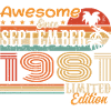 September 1981 - Birthday 1981 September