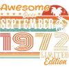 September 1972 - Birthday 1972 September