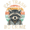 Raccoon eat trash do crime