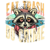 Raccoon eat trash do crime