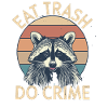 Raccoon eat trash do crime