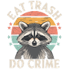 Raccoon eat trash do crime