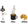 Yoga & Coffee & Croissant