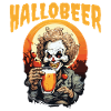Halloween-Party-Trinkenclowngruseliger clownhexehe
