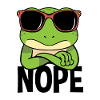 Nope Frog Nope Simple Nope