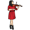 Violinist Drawing