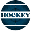 Hockey Explosion in blau