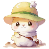 Süßer Hamster mit Hut