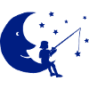 Kid fishing stars