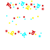 Konfetti Karneval Fasching