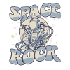Space Rock Taikonaut Cosmonaut Spaceship