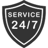 SERVICE 24/7 hours