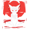 Japan, Red Sun, Yoga, Cat
