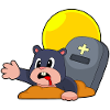 Mole Halloween Gravestone