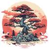 Bonsai Tree Sunset
