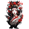 Geisha Japan Streetwear Anime Illustration
