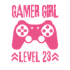 Gamer girl Level 23 Birthday
