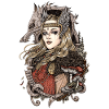 Valkyrie with a wolf